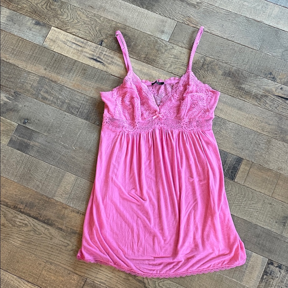 Thalia Sodi Hot Pink Lace Camisole